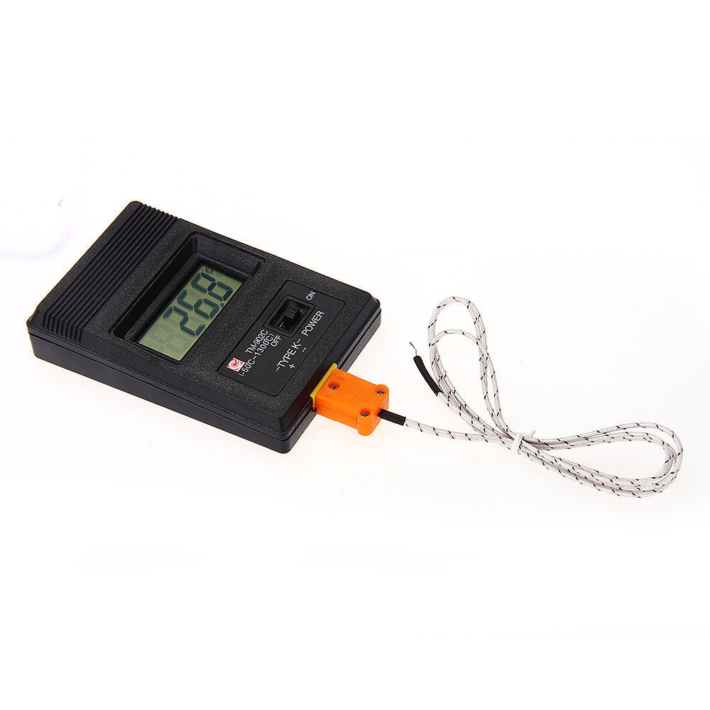 TM902C Digital LCD Thermometer Temperature Reader Meter Sensor K Type Probe