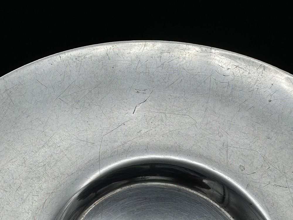 Vintage Solid Sterling Silver Coffee Tea Saucer, 5 1/2", 93 grams