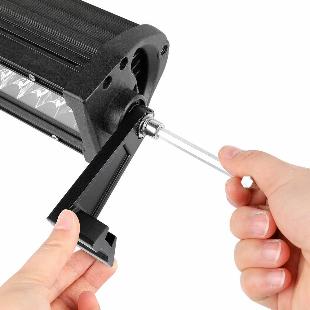 Side Mounting Bracket LED Light Bar Kit Universal Rubber Pad Brackets 2Pcs