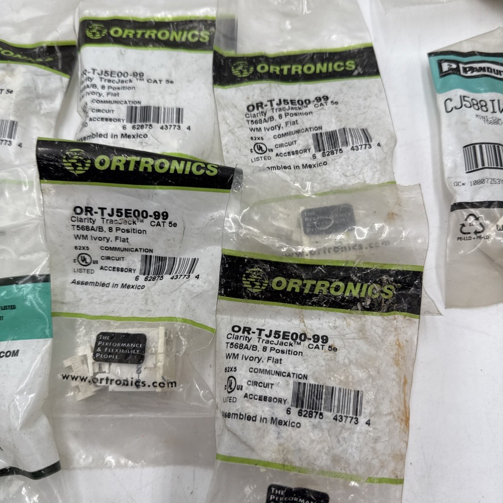 Panduit Ortronics LOT Mini-Com Frames Covers Plates Jacks