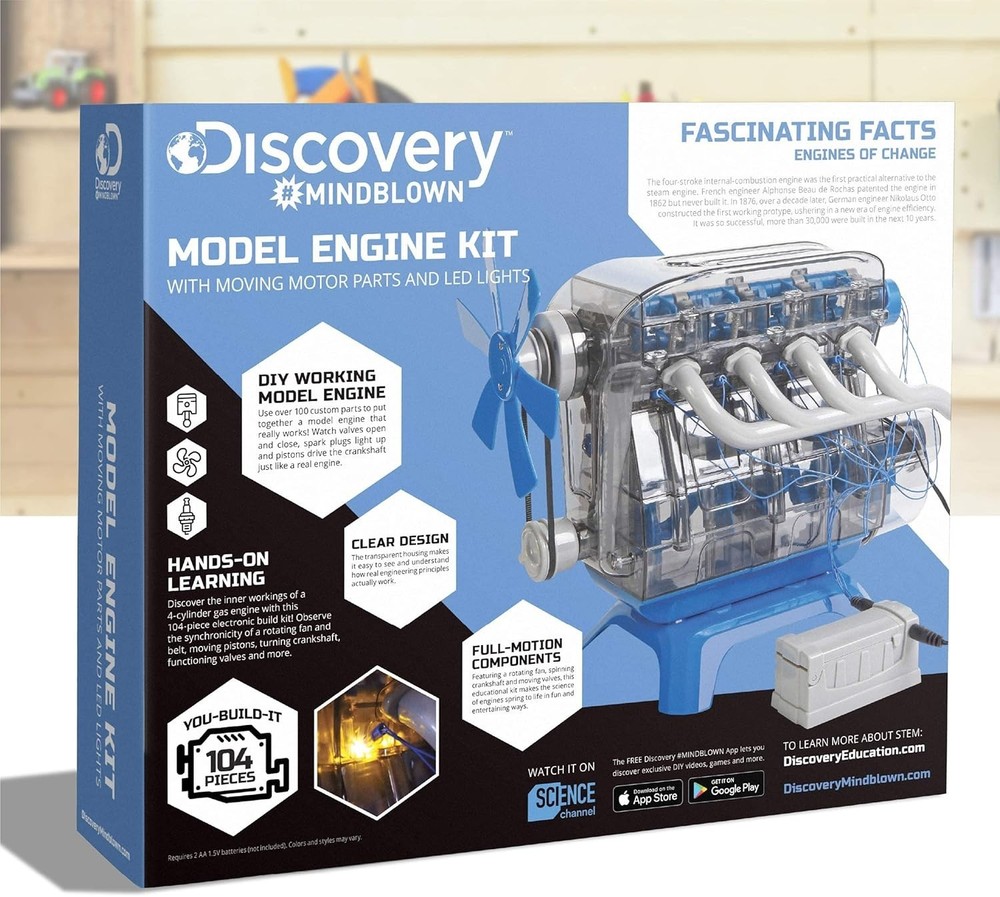 4-Cylinder Combustion Engine Building Kit – Master Mechanical Engineering