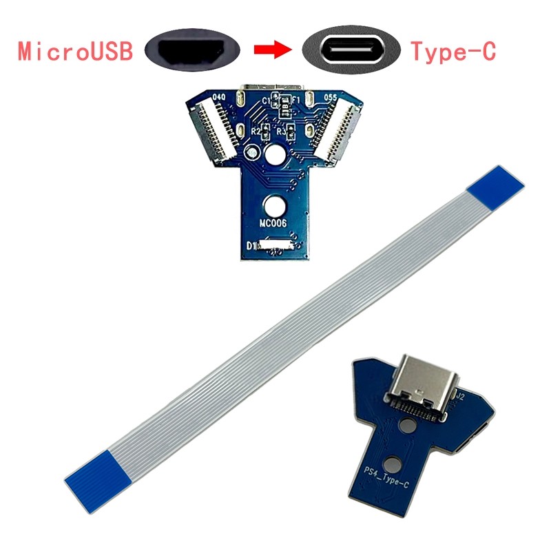 1 Set For DualShock 4 Type C Charging Board MOD For PS4 Controller 040 050 055