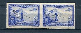 Spain 1930 Mi 567 Pair Imperf MNH 4056