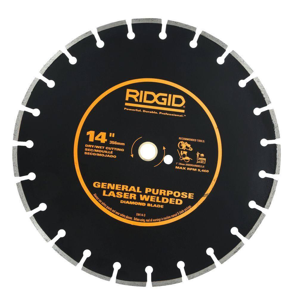 RIDGID 14 in. Diamond Blade (3-Pack)