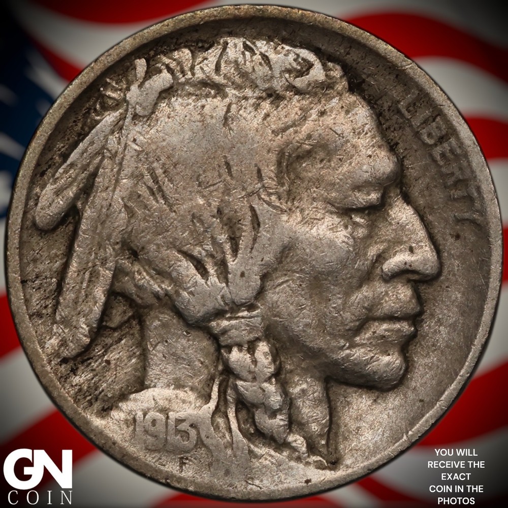 1913 P TYPE 1 Buffalo Nickel A1950