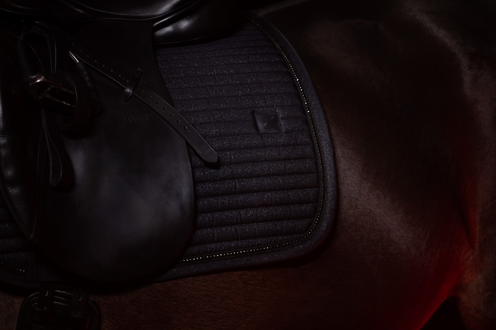 Eskadron Saddle Cloth SPARKLE CRYSTAL black DYNAMIC 25 H/W