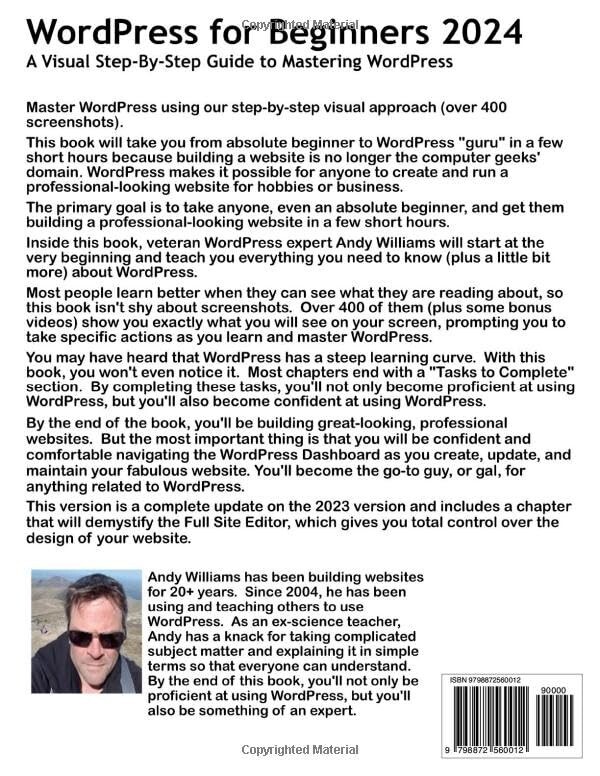 WordPress for Beginners 2024: A Visual Step-by-Step Guide to Mastering WordPress