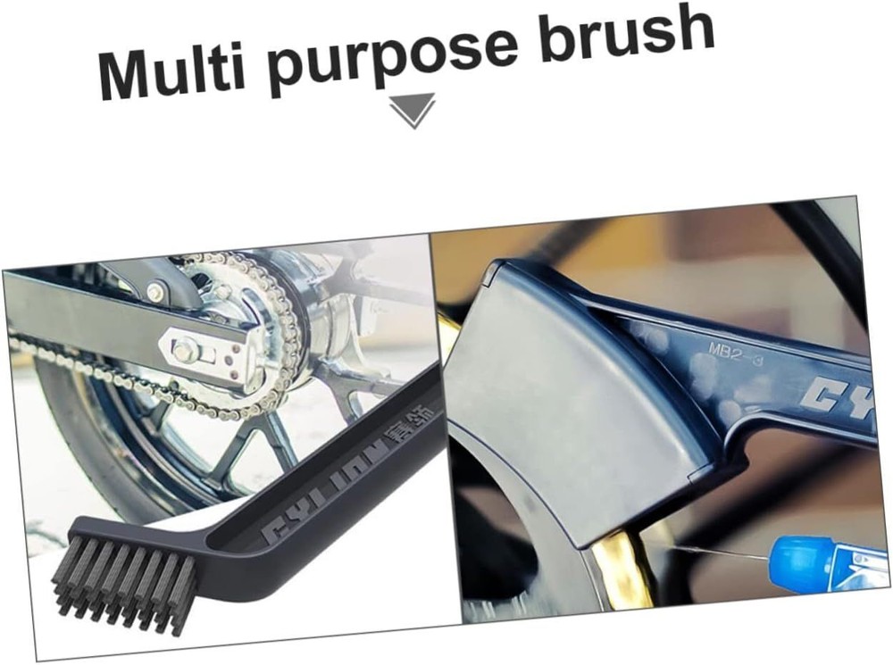Motorcycle Chain Cleaning Brush Tool for Bikes - Durable and Efficient Scrubber