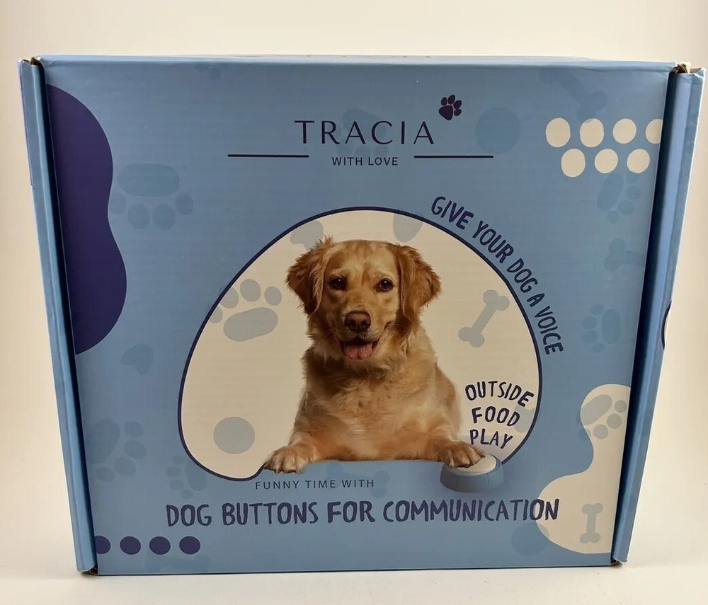 Dog Talking Buttons 4 Recordable Communication Buttons Training Kit