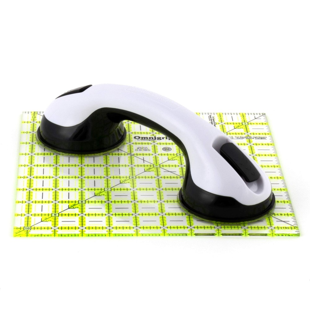 Omnigrid Ruler Grip Double Suction Cup White