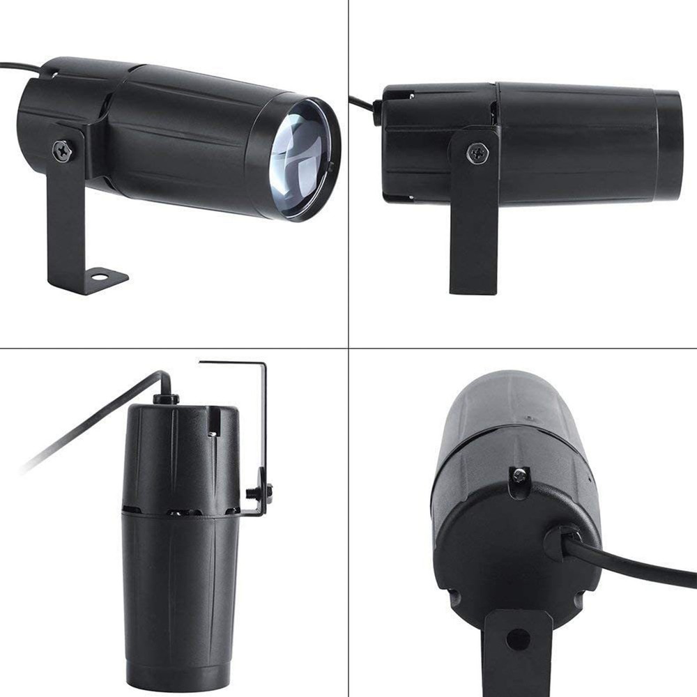 LED Stage Spot Light 3W White With Adjustable Bracket For Disco