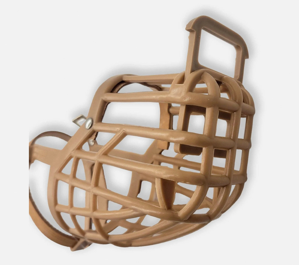 Omni Pet Italian Basket Dog Muzzle Size 5 Tan
