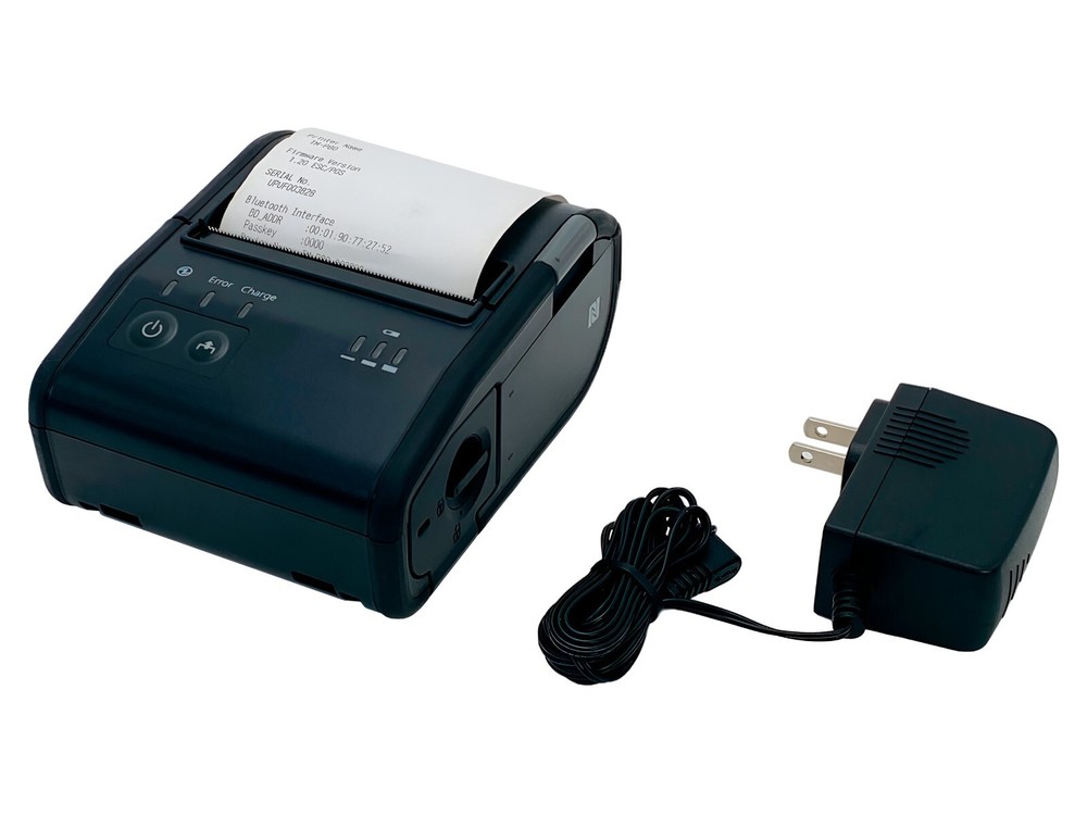 Epson TM-P80 Mobile POS Thermal Receipt Printer Bluetooth USB w/ Battery TESTED