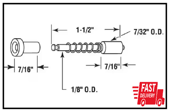 7/32 In., Diecast Window Screen Plunger (6-Pack)