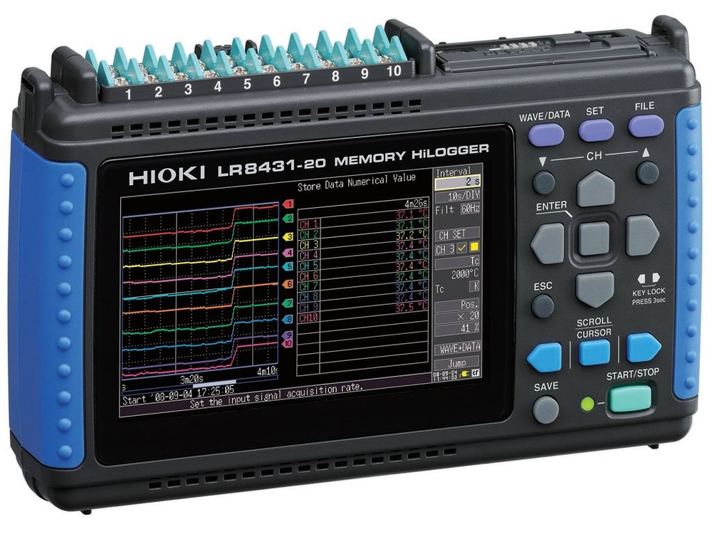 Hioki LR8431-20 10 Channel Memory HiLogger