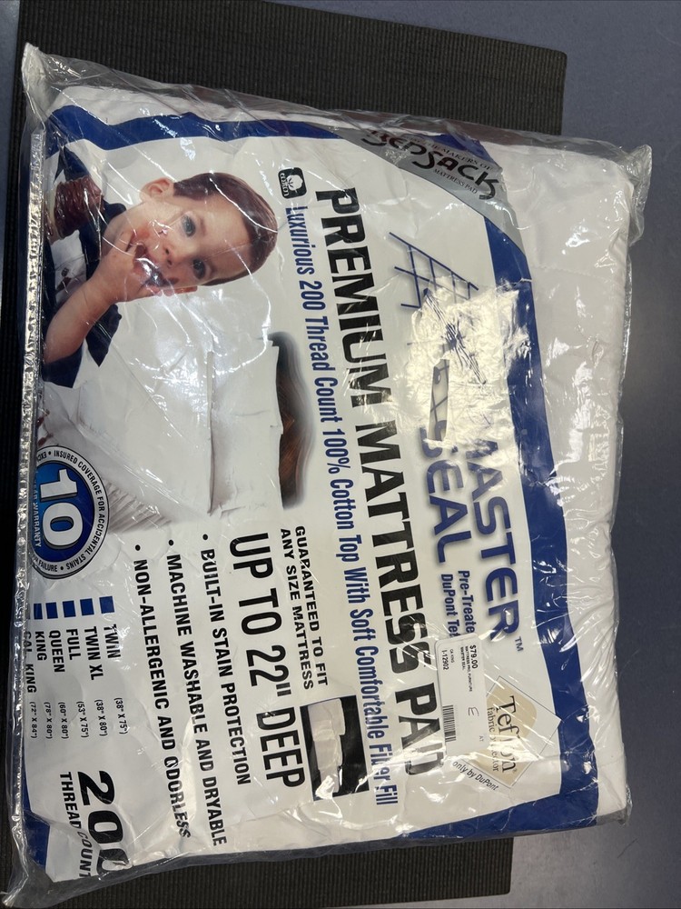 Master Seal Preminm Mattress Protetor  200 Thread Count CAL. KING SIZE.