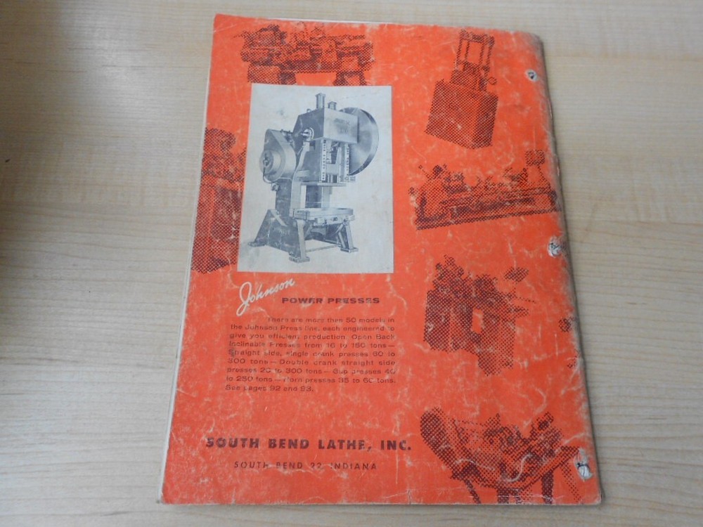 1963 South Bend Precision Machine Tools Catalog 6301 Original Information