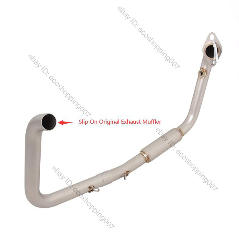 For Benelli TNT 125 135 2017-2023 Exhaust System Front Link Pipe Steel Header