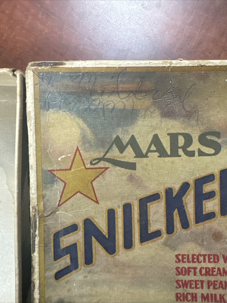 Rare Vintage 5 Cent Mars Snickers Box