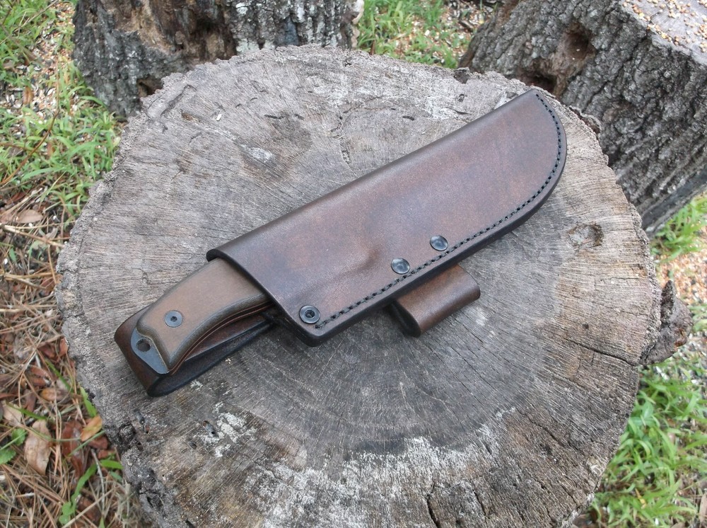 ESEE 6 CUSTOM LEATHER SHEATH (SHEATH ONLY) !READ DESCRIPTION!