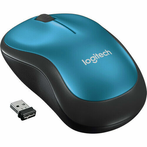 Logitech M185 Wireless Mouse - Blue
