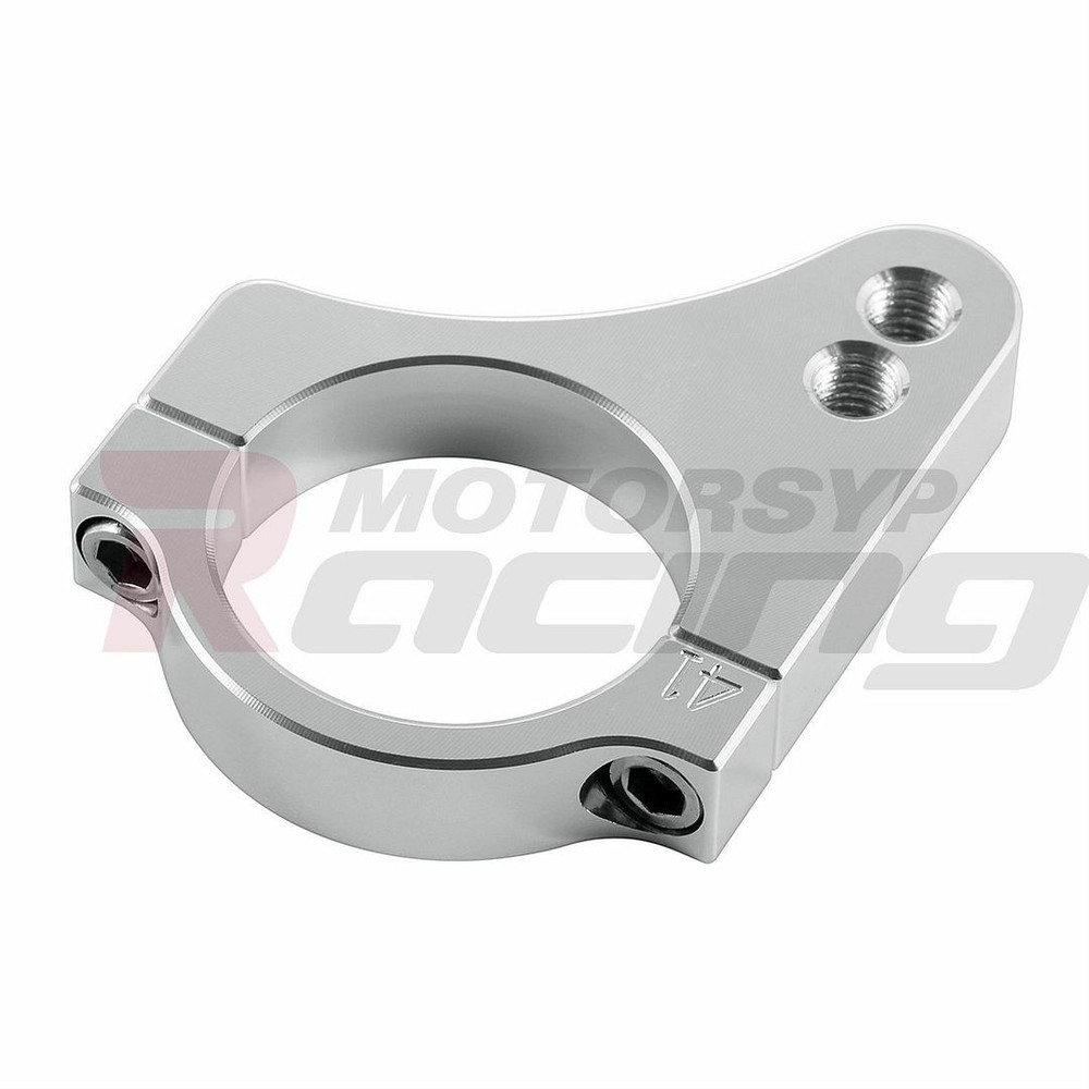Motorbike Aluminium Steering Damper Fork Frame Mounting Clamp Bracket 2 Threads
