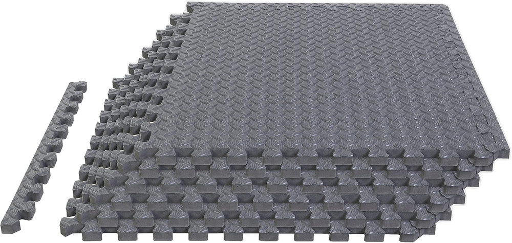 ARPM001BK Interlocking Foam Mat Protective Exercise Workout Puzzle Floor Mat Til