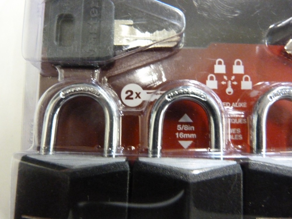 Master Lock 4Pk 1-3/16"Cvr A Padlock