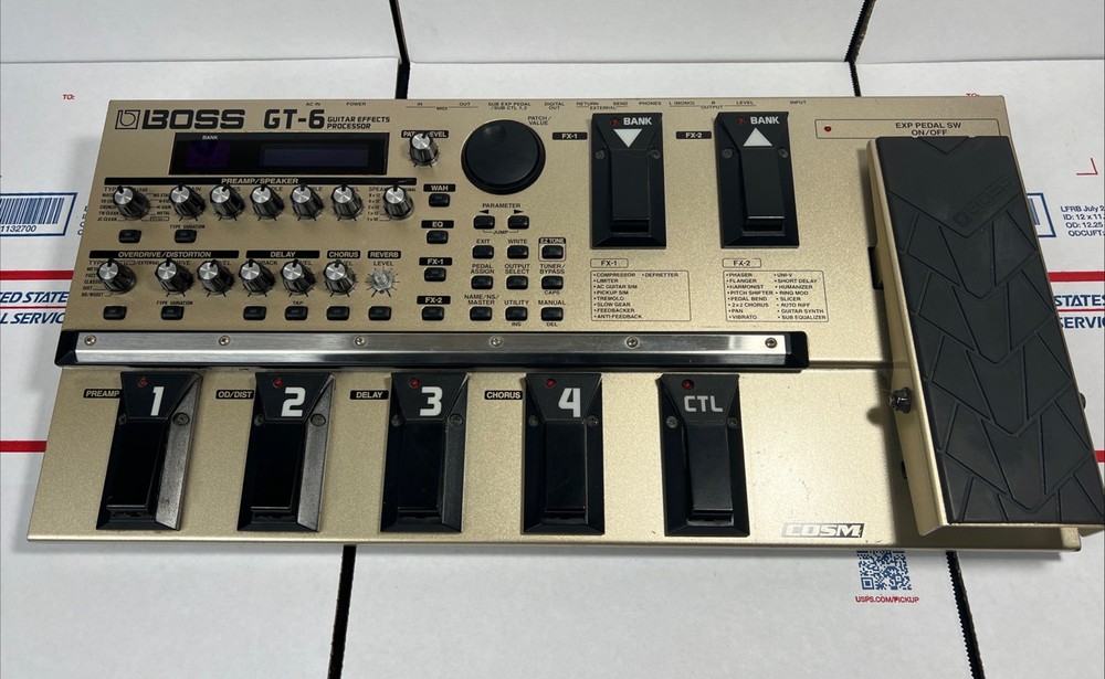 Boss GT-6 Guitar Effects Processor UNIT ONLY - SAME DAY SHIP - 100% WARRANTY