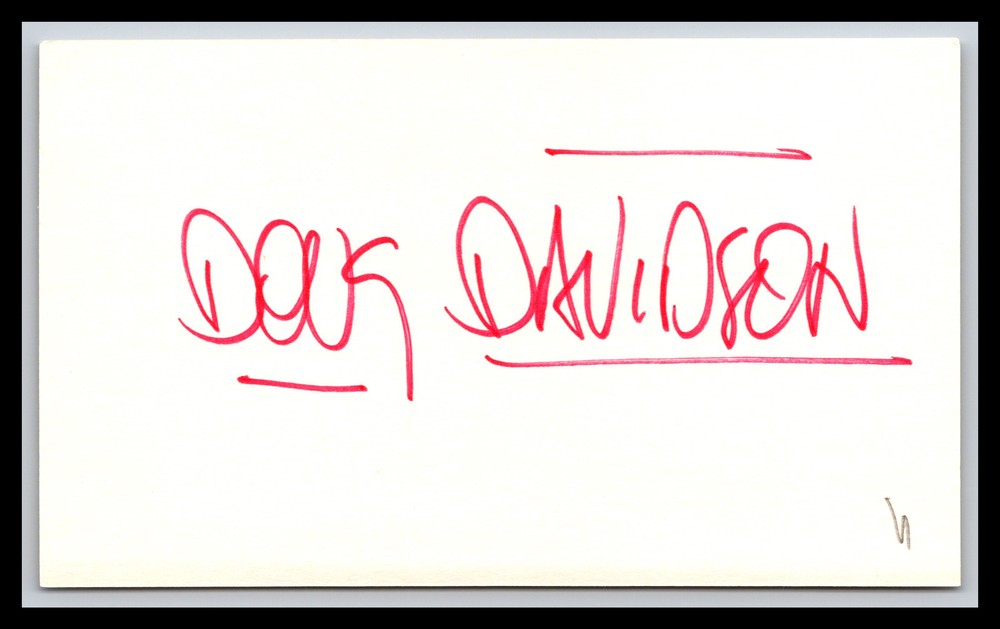Doug Davidson - Actor - 3x5 Card - Signed / Autograph (b)