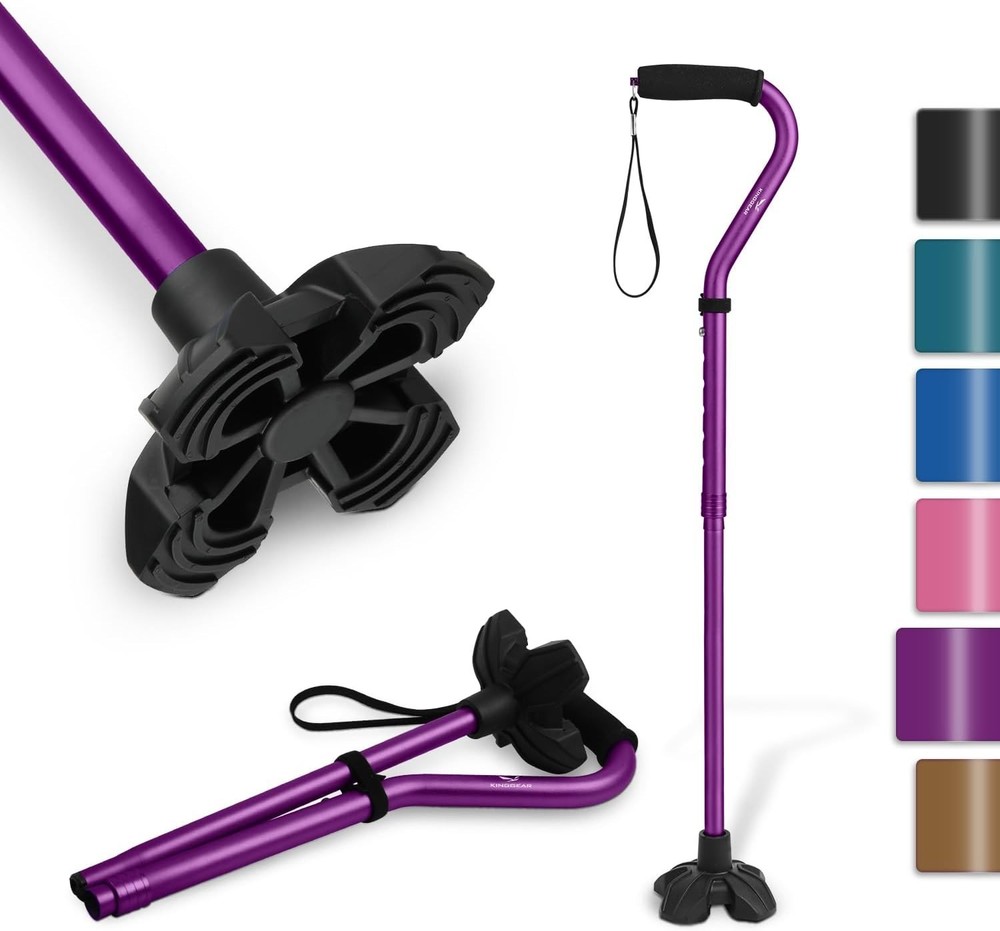 F1 Lightweight Folding Walking Stick - Adjustable Cane for Enhanced Mobility