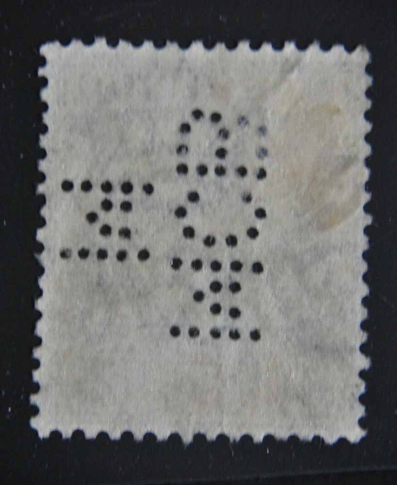 Mauritius Stamp #184a Perfin
