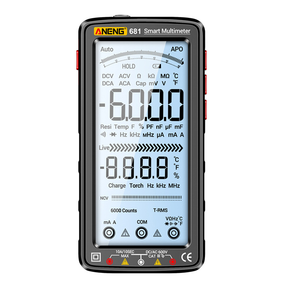 ANENG 683 682 681 Smart Digital Multimeter AC/DC Capacitance Meter Diode Tester