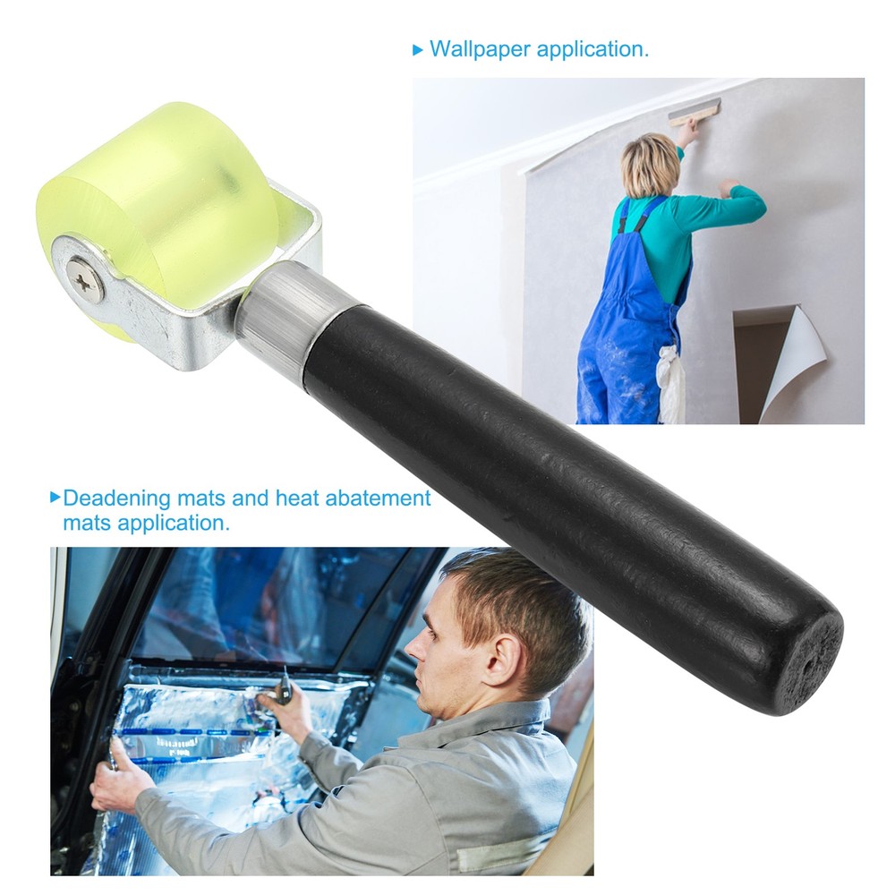 2Pack 1.2" Sound Deadening Roller Insulation Tool Seam Roller Black