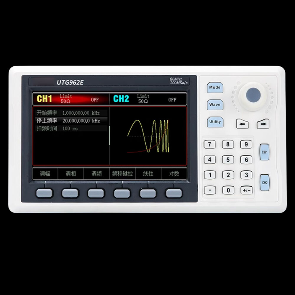 Function Waveform Generator For UTG962E 2CH 30/60MHz Signal Source Frequency