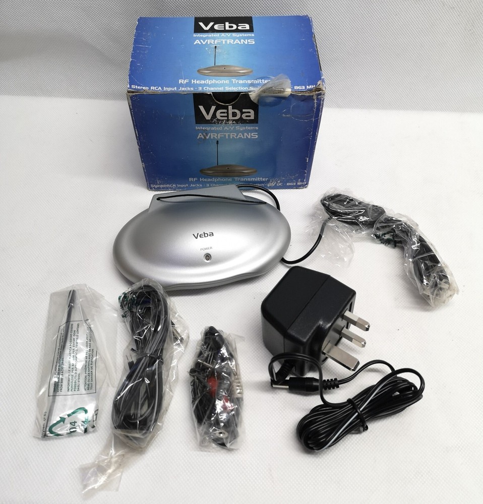 VEBA Integrated A/V Systems (AVRFTRANS) RF Headphone Transmitter  NOS#
