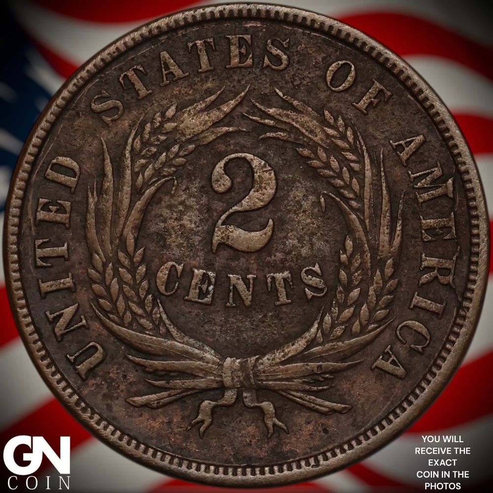 1865 2 Cent Piece A3362