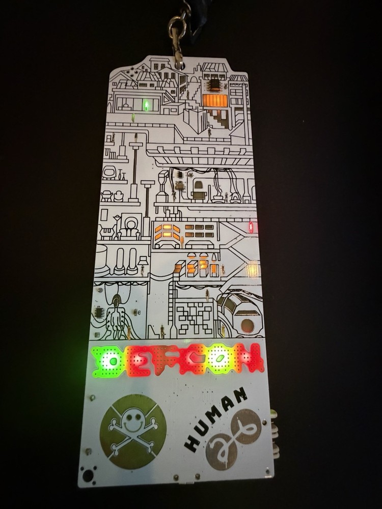 DEFCON 26 Human Badge + Lanyard works great