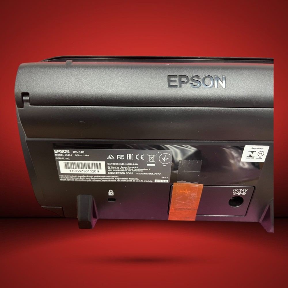 Epson WorkForce DS-510 Desktop Document Scanner J341A No AC Adapter