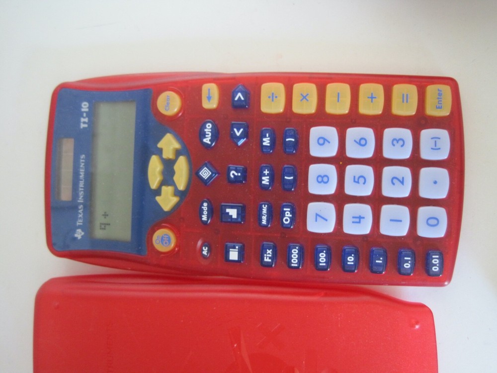 Calculator TI - 10 Red Works