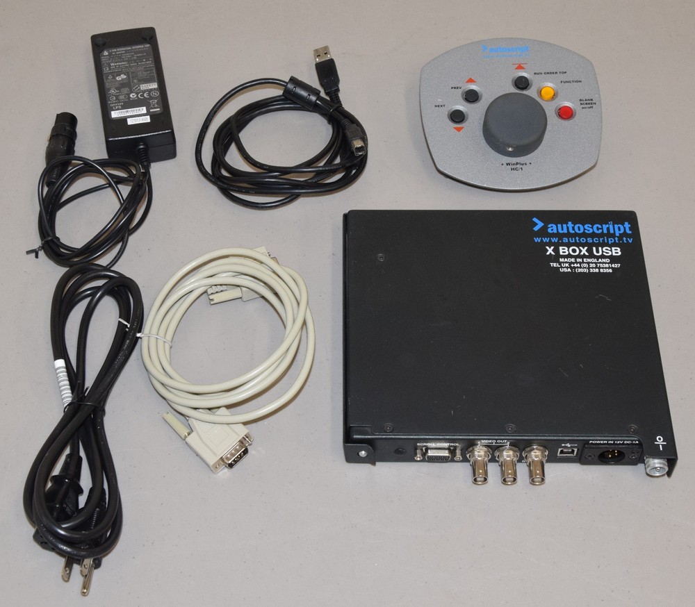 Autoscript XBOX USB with WinPlus HC/1  Scroll Hand Control and 12V Power Supply