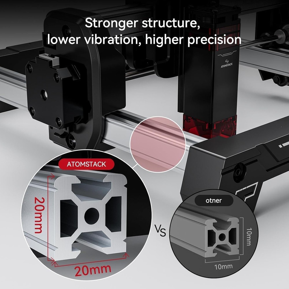 Used ATOMSTACK Swift 3W Laser Engraver Mini 100% Pre-assembled Beginner Cutter