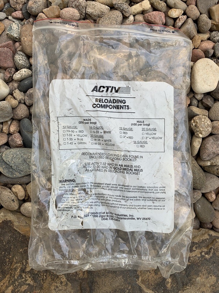 ACTIV Reloading Components Plastic Bag. Vintage. Bag only