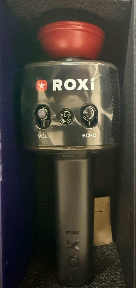 ROXi Karaoke Wireless Rechargeable Dynamic Microphone, Black