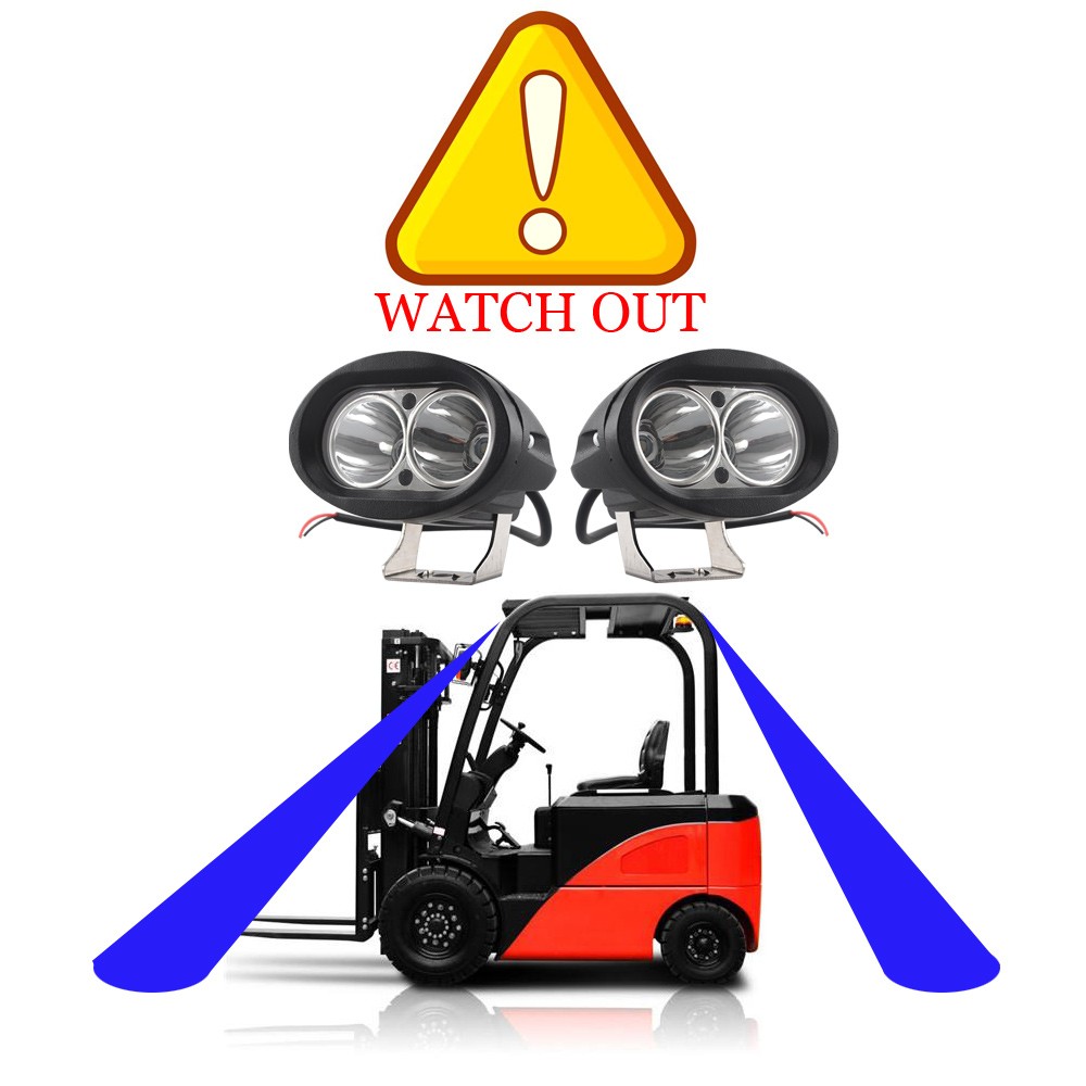 Blue LED Forklift Light Warning Lamp Warehouse Safety Front Side Marker Light