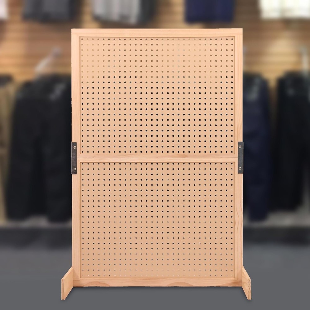 Standing Pegboard Display Craft Panel Organizer Screen 32" Wide x 48" High