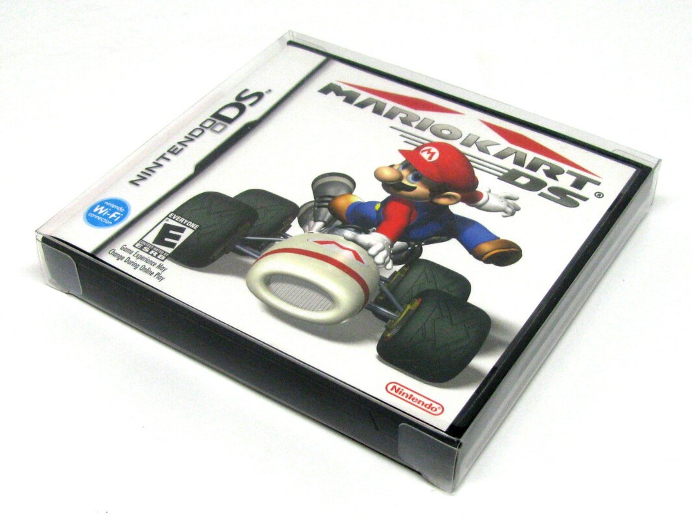 5x NINTENDO DS CIB GAME BOX -CLEAR PLASTIC PROTECTIVE BOX PROTECTOR SLEEVE CASE