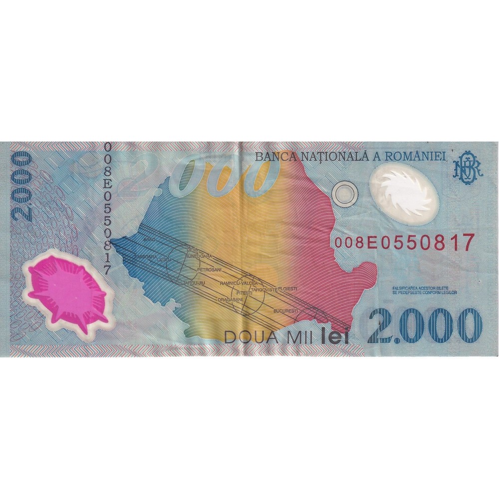 [#149886] Romania, 2000 Lei, 1999, KM:111a, VF