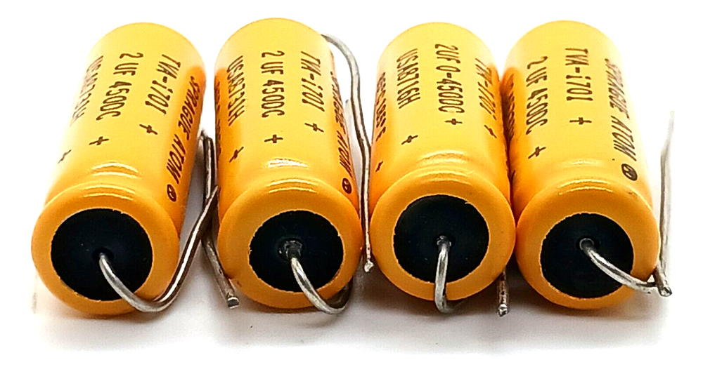 Sprague Atom Capacitor TVA-1701 2uf 0-450DC 4 Pc Lot