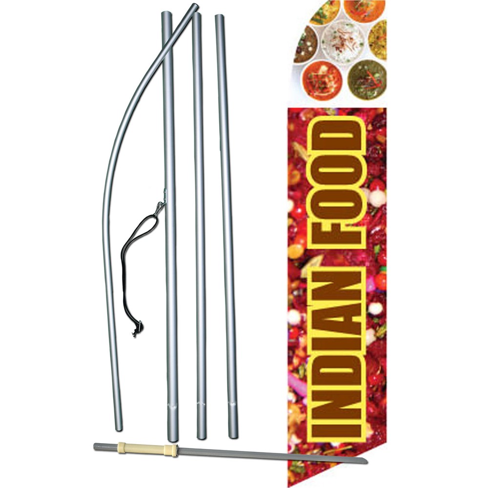 Indian Food Swooper Flag Kit